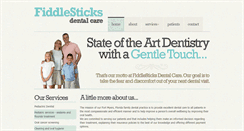 Desktop Screenshot of fiddlesticksdental.com