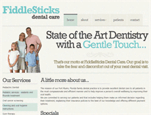 Tablet Screenshot of fiddlesticksdental.com